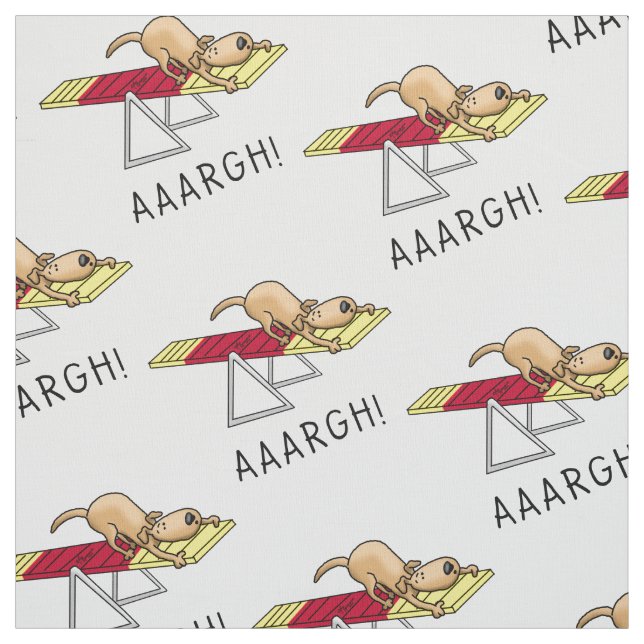 Tecido AAARGH! Teeter de agilidade engraçado para cães (Modelo)