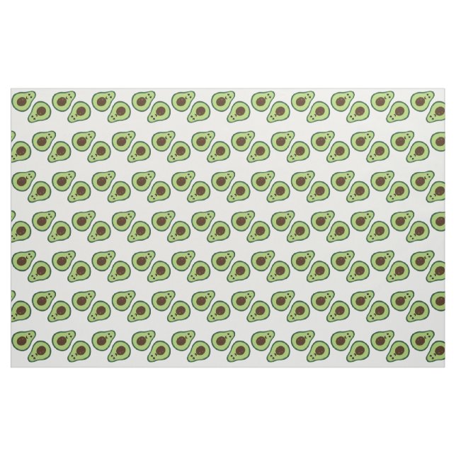 Tecido Abacates felizes (Fat Quarter)