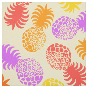 Tecido Abacaxi tropical de Momona Havaiana