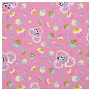 Tecido Abby Cadabby - Padrão do Partido do Cupcake