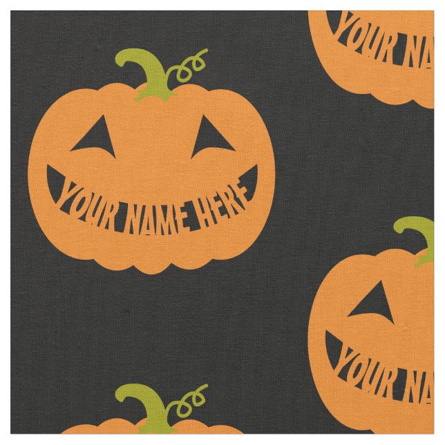 Tecido Abóbora Personalizada do Halloween (Detalhe)