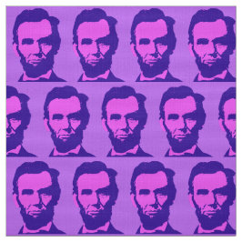Tecido Abraham Lincoln em rosa e roxo Pop