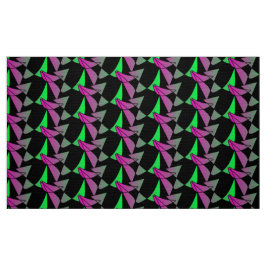 Tecido Abstraktes buntes Stoffmuster Pink Grün Neon schwa