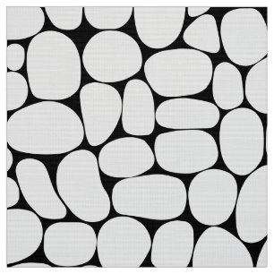 Tecido Abstrato 160417 - Branco no preto
