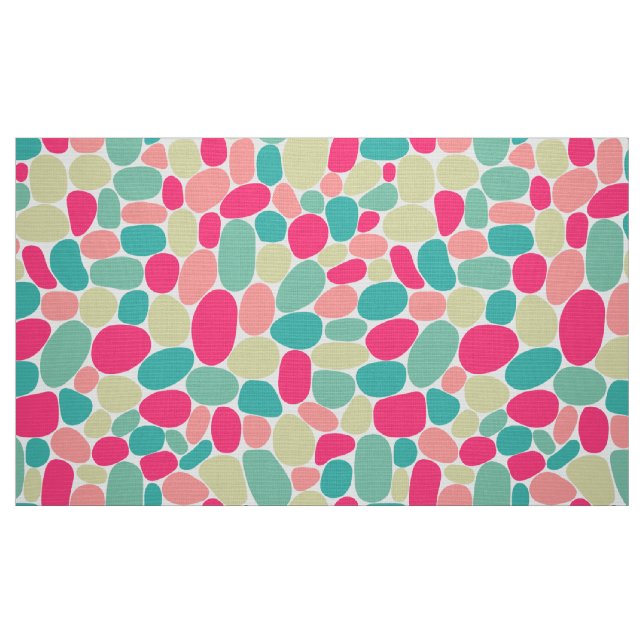 Tecido Abstrato 160417 - Cores em branco (Fat Quarter)