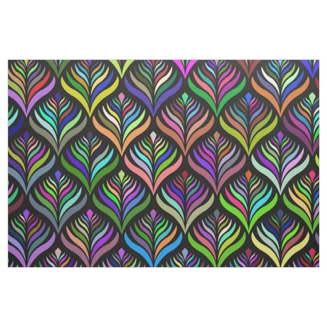 Tecido Abstrato Arco-Íris de cores dobráveis (Fat Quarter)