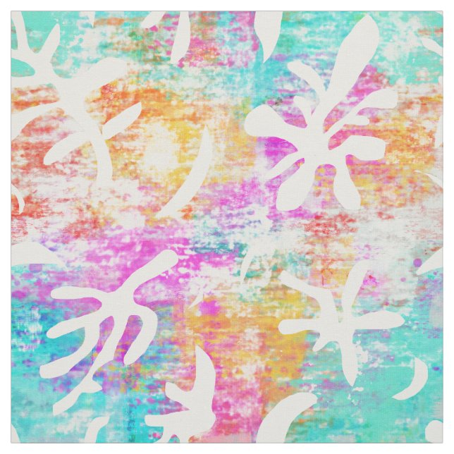 Tecido Abstrato Art Boho Matisse Formas Botânicas (Modelo)