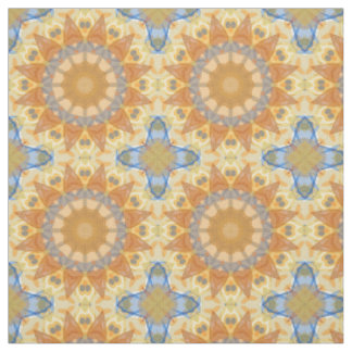 Tecido Abstrato Azul e Amarelo - Geométrico