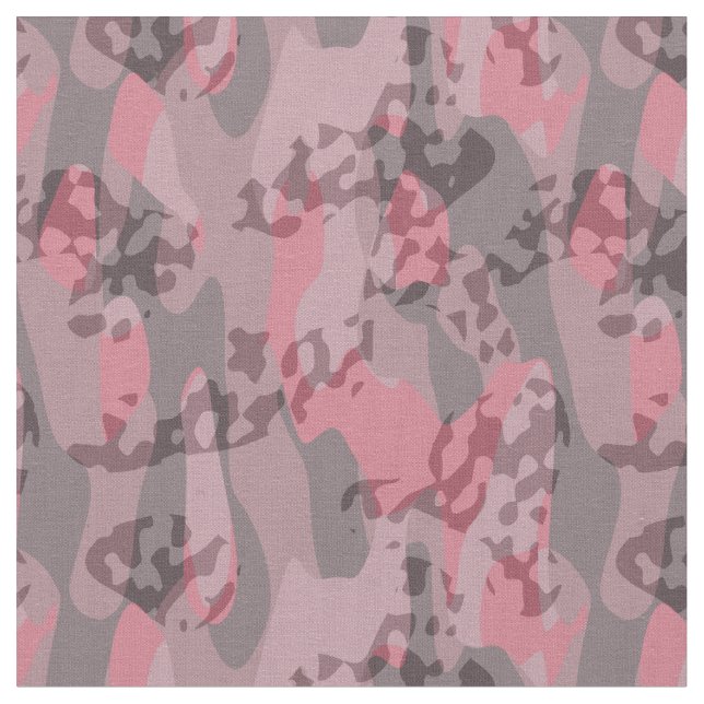 Tecido abstrato Camo rosa e mauve texturizado (Detalhe)