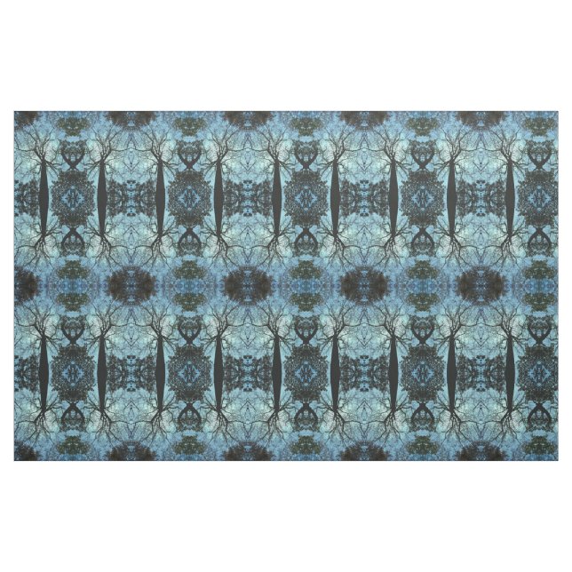 Tecido Abstrato da ramificação da árvore azul (Jarda)