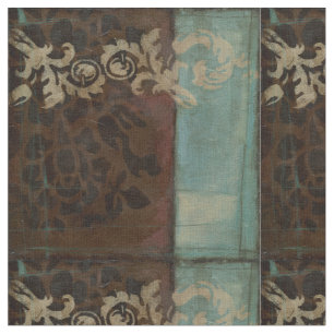Tecido Abstrato Damask Tapeçaria por Jennifer Goldberger