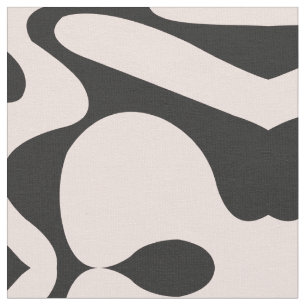 Tecido Abstrato de Bloco de Cor Preta Mínima Moderna