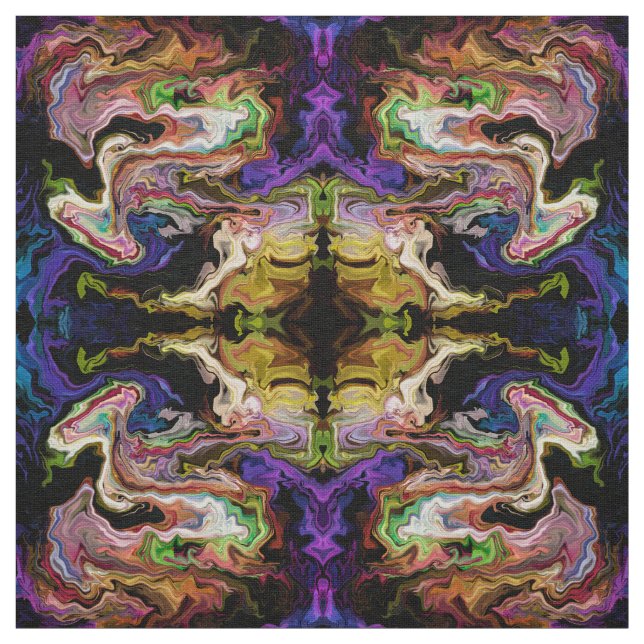 Tecido Abstrato de cores Orquidia na escuridão (Modelo)