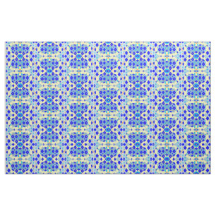 Tecido Abstrato de Diamante Azul Moderno