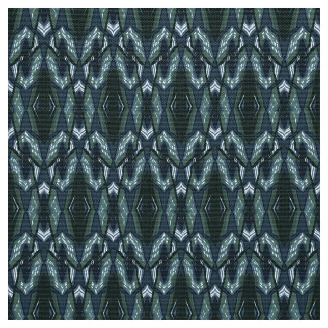 Tecido Abstrato de ornamento Geométrico Azul (Modelo)