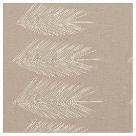 Tecido Abstrato de Palma Naturais Deixa Linen Cream