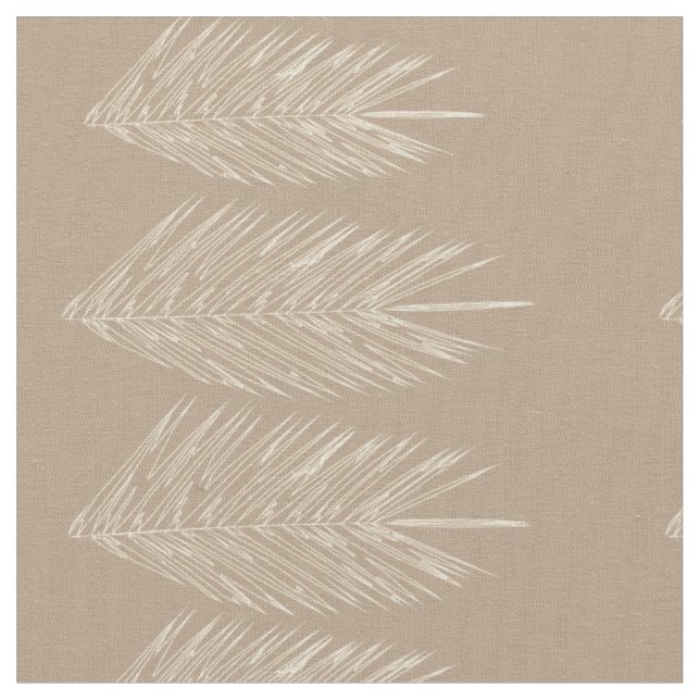 Tecido Abstrato de Palma Naturais Deixa Linen Cream (Detalhe)