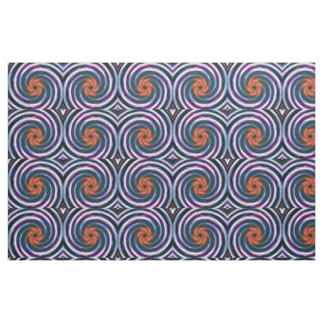 Tecido Abstrato de Torção Retroativa Colorida nº 6 (Fat Quarter)