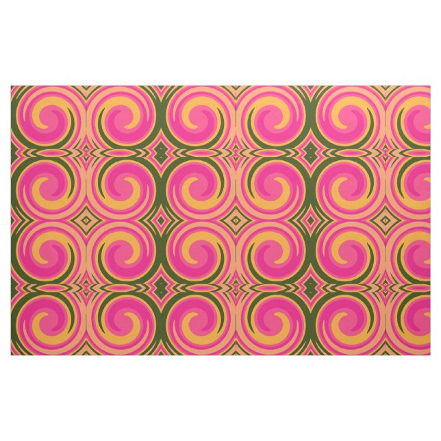 Tecido Abstrato de Torção Retrocolorido nº 14 (Fat Quarter)