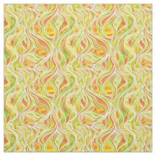 Tecido Abstrato de Vidro Estreito Amarelo