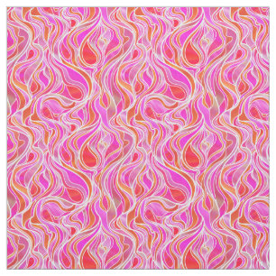 Tecido Abstrato de Vidro Estreito Rosa
