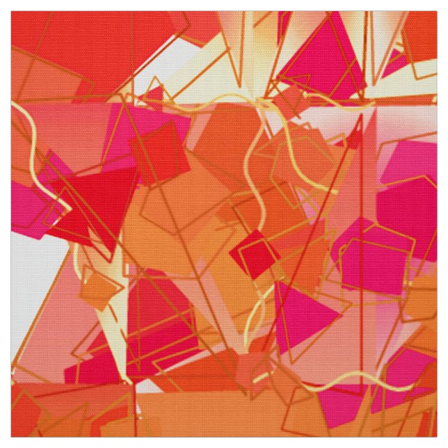 Tecido Abstrato do rosa alaranjado e quente (Modelo)