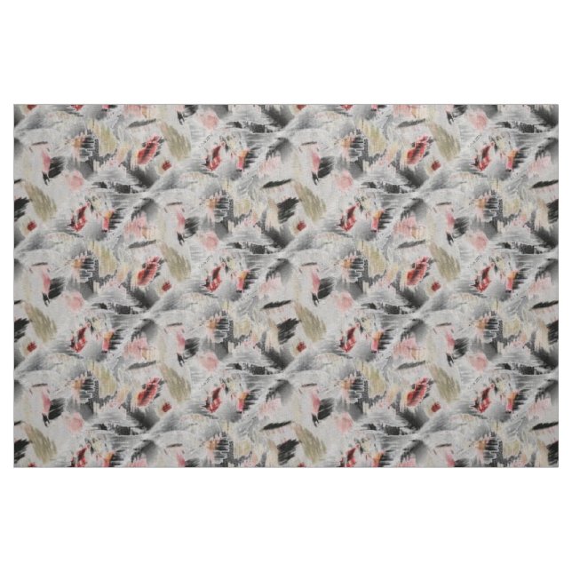 Tecido Abstrato Face Design I (impressão grande) (Fat Quarter)
