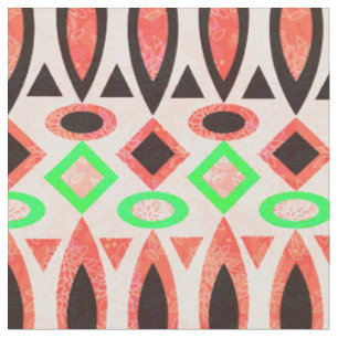 Tecido Abstrato folk africano ethno tradicional nativo tr