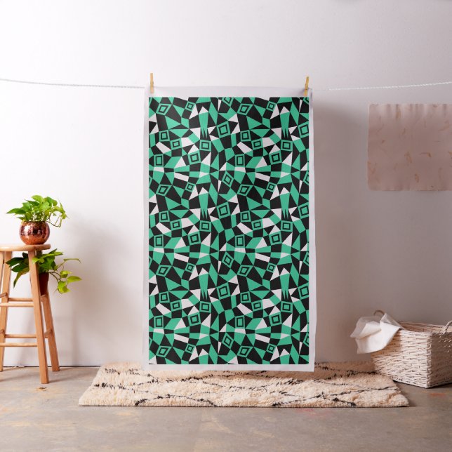 Tecido Abstrato Geométrico 050919 - Sea Green (In Situ)