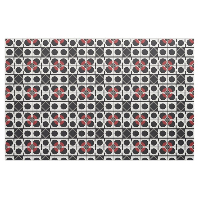Tecido Abstrato Geométrico Moderno (Fat Quarter)