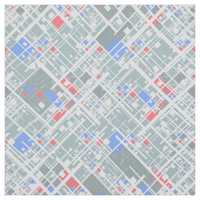Tecido Abstrato moderno geométrico. (Modelo)