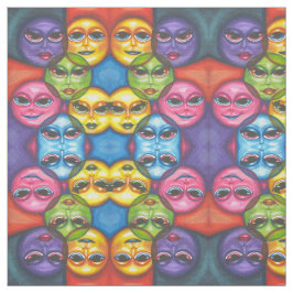 Tecido Abstrato Moon encara arte celestial original