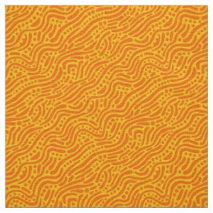 Tecido Abstrato Pattern 110523 - Laranja e âmbar