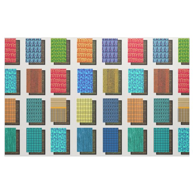Tecido Abstrato Quilt Pattern Squares (Jarda)