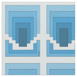 Tecido Abstrato retangular em azul