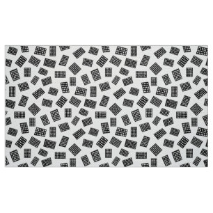 Tecido Abstrato Retângulos 081122 - Preto sobre branco
