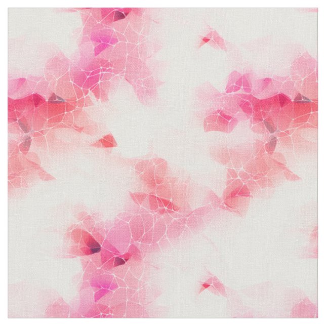 Tecido Abstrato Rosa e Branco com Linhas (Detalhe)