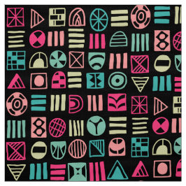 Tecido Abstrato Shapes 060617 Pattern - Cores 01