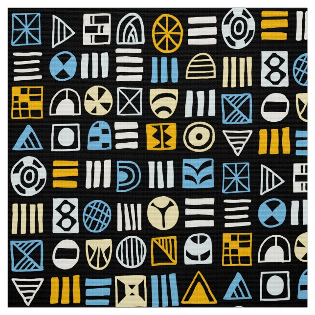 Tecido Abstrato Shapes 060617 Pattern - Cores 02 (Modelo)