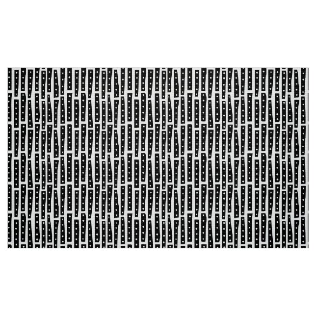 Tecido Abstrato strips - Padrão vertical - Preto em branc (Fat Quarter)