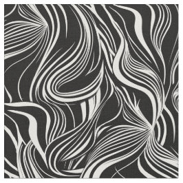 Tecido Abstratos contínuos criativos em preto e branco