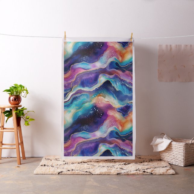 Tecido Acento de brilho do arco-íris agato estético (In Situ)