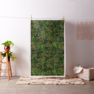 Tecido Acento verde da camuflagem de Digitas do estilo da