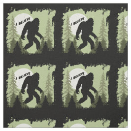 Tecido Acredite em Pé Grande Sasquatch Padrão