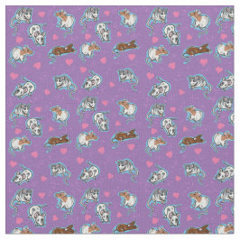 Tecido adorável do impressão do rato