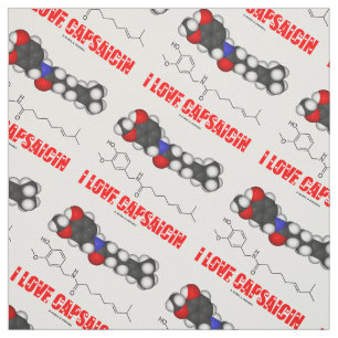 Tecido Adoro Capsaicina Chili Pepper Molecule Química