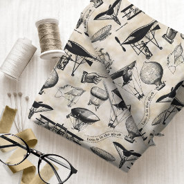 Tecido Aeronave Vintage Sepia ID913