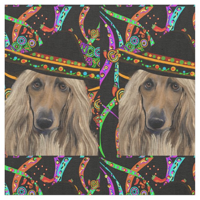 Tecido Afghan Hound Mexico (Detalhe)