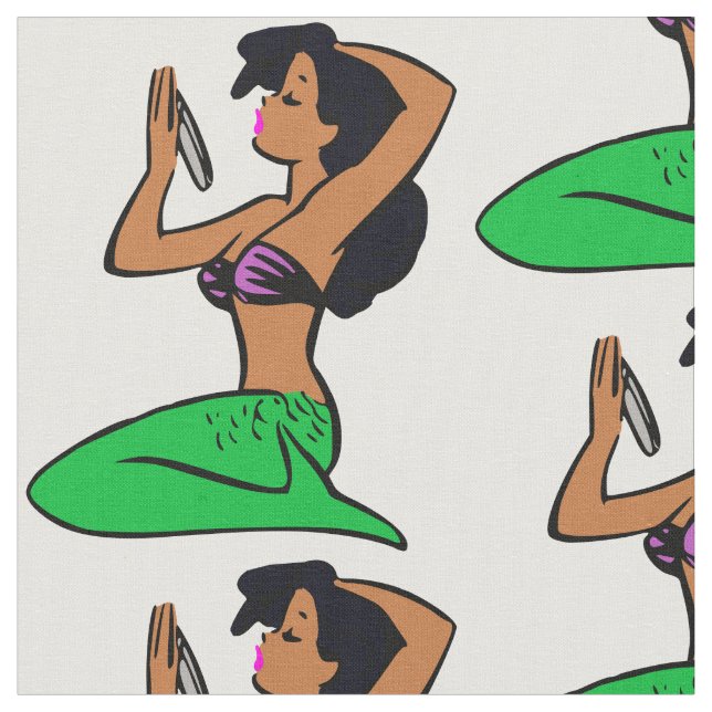 Tecido afro latina mermaid (Detalhe)