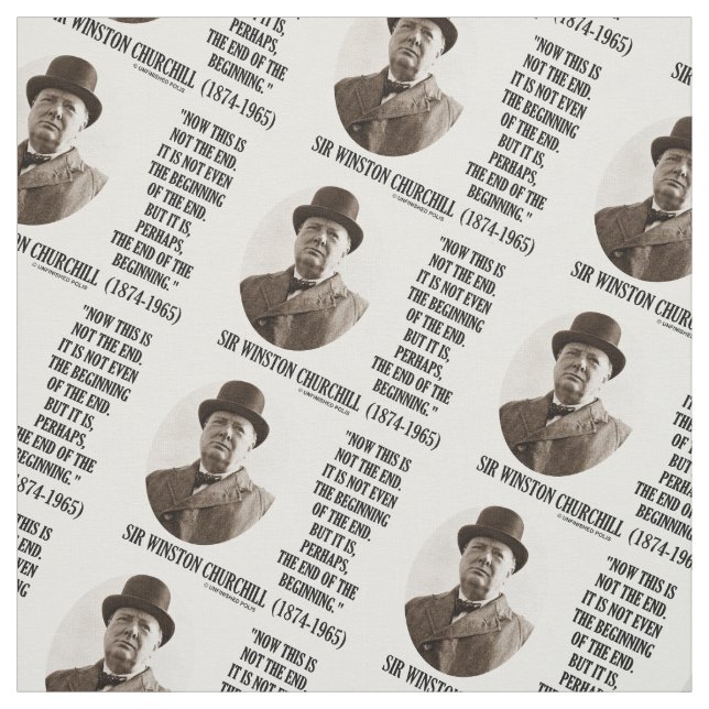 Tecido Agora isto não a extremidade que começa Winston (Modelo)